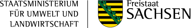 Logo des Sächsischen Staatsministeriums für Umwelt und Landwirtschaft.