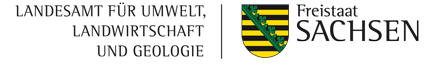 Logo des Sächsischen Landesamtes für Umwelt, Landwirtschaft und Geologie.